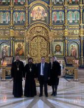 Геннадий Семигин посетил Успенский кафедральный собор и духовно-культурный центр Казахстанского Митрополичьего округа в Астане