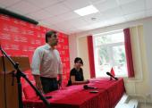 Николай Бондаренко и Мария Прусакова провели агитационную встречу в Барнауле