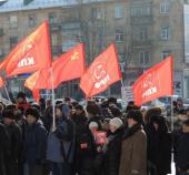 Митинг в честь 100-летия Красной Армии в Омске